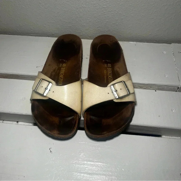 Birkenstock Madrid womens white slide sandals size 9 - Picture 5 of 10